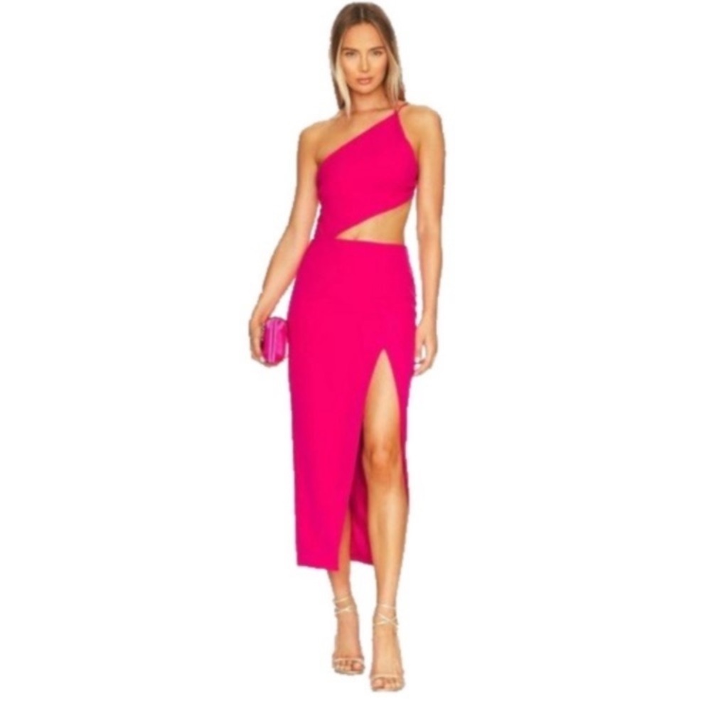 Bardot Luna Dress in Hot Pink